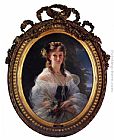 Duchess Paintings - Princess Sophie Troubetskoi, Duchess de Morny by Franz Xavier Winterhalter